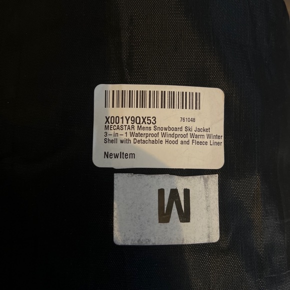 NWT mecastar 3 in 1 waterproof windproof size medium packable ski jacket - Picture 6 of 6